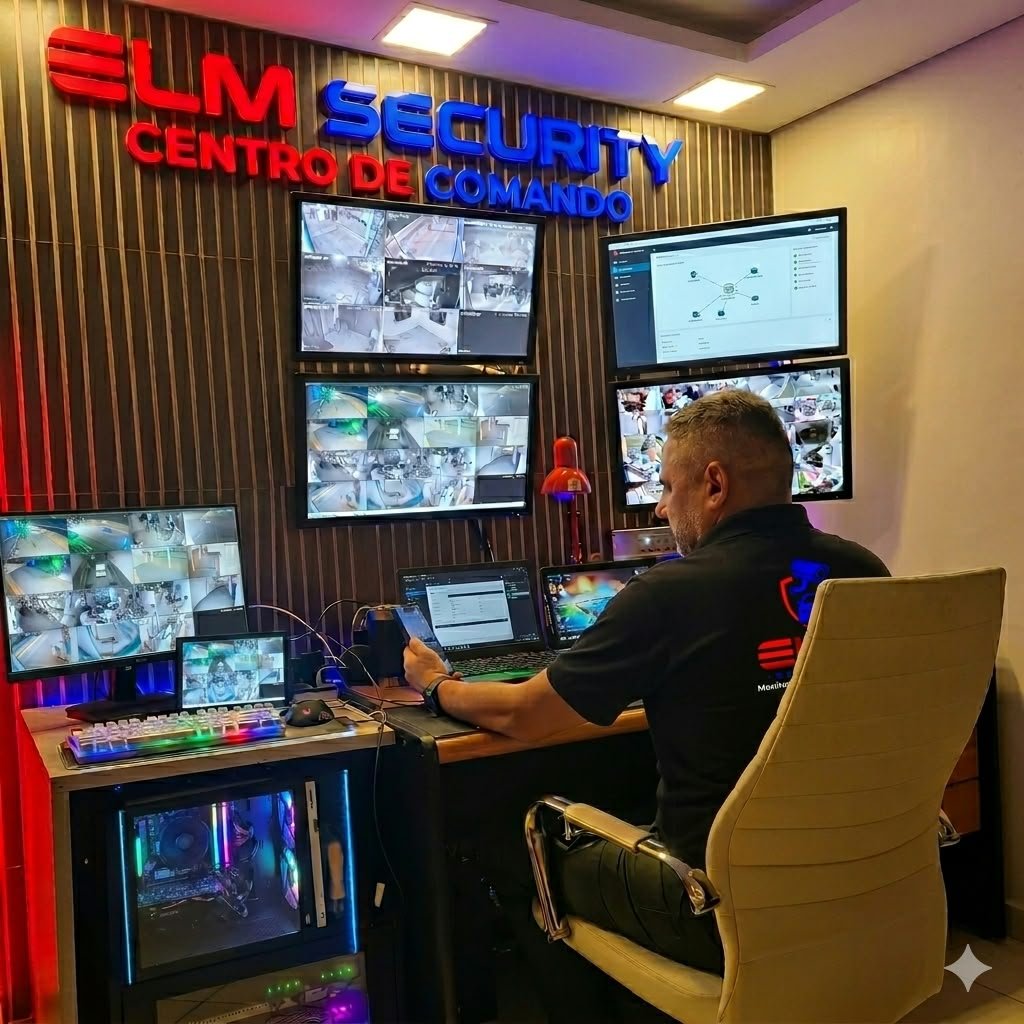 Centro de comando e monitoramento ELM Security