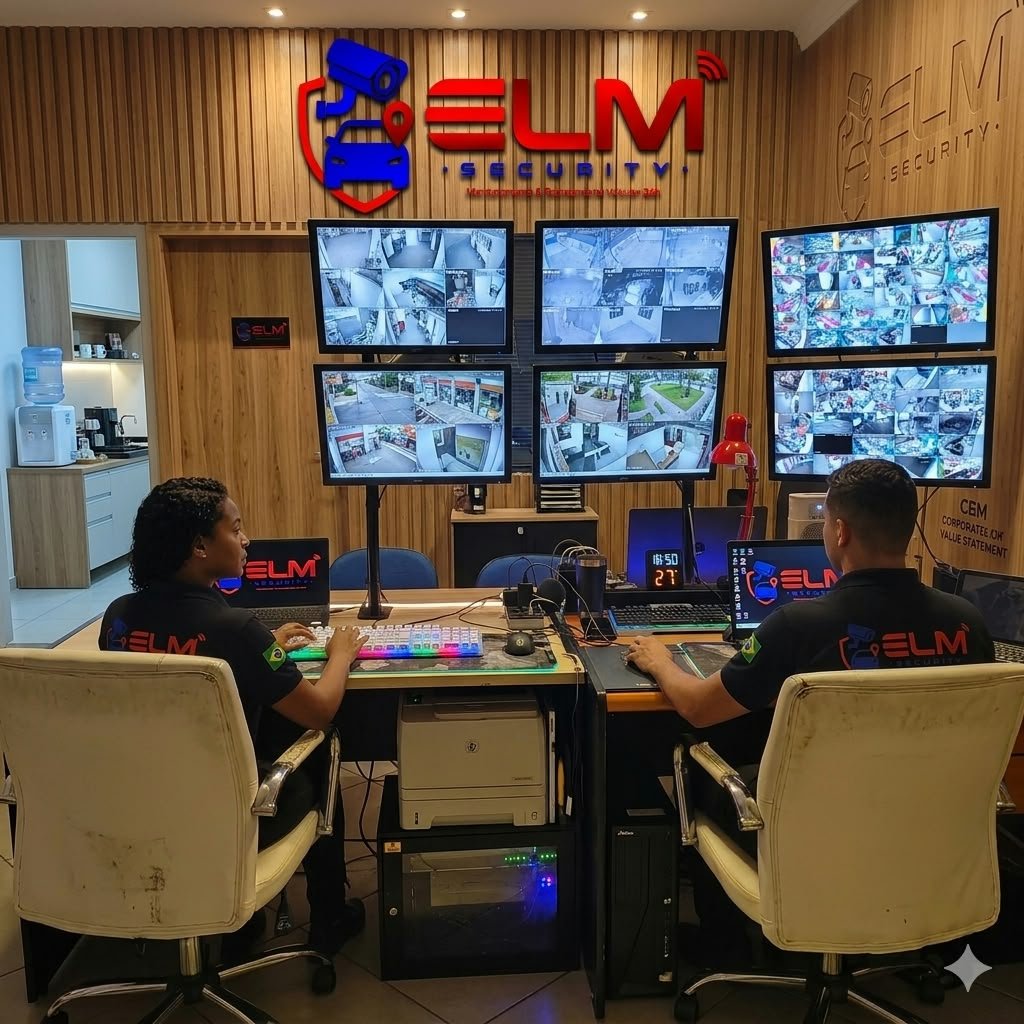 Equipe ELM no centro de monitoramento